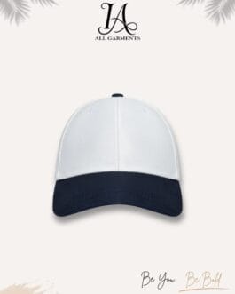 White Sports Cap with Premium Fabric