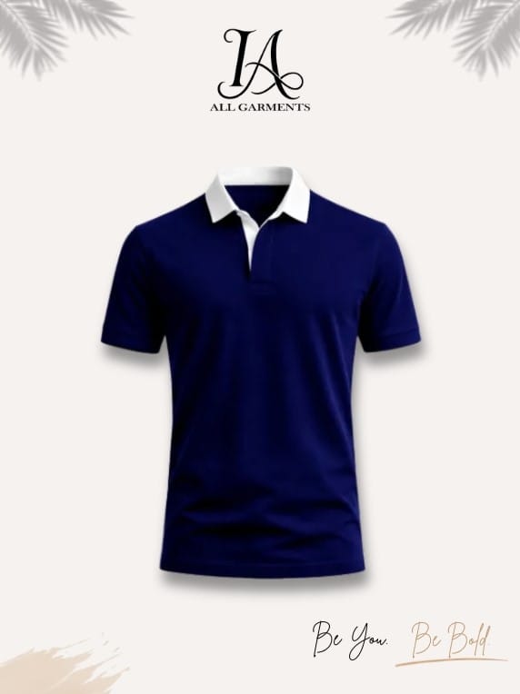 Two Tone Men’s Premium Polo Shirt - Image 3