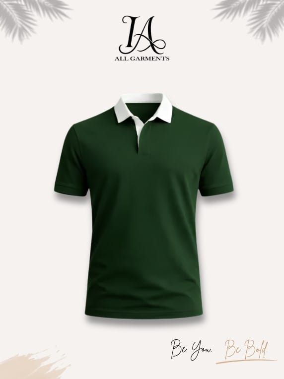 Two Tone Men’s Premium Polo Shirt - Image 2
